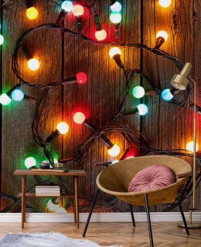 Christmas colorful lights Wall Mural Wallpaper Christmas colorful lights Wall Mural Wallpaper