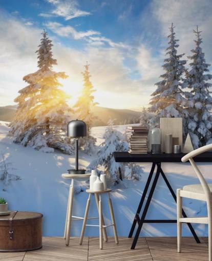 snowy landscape wallpaper snowy landscape wallpaper