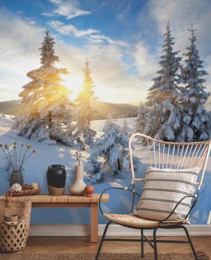 snowy landscape wallpaper