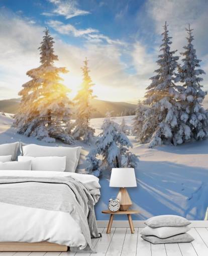 snöiga landskap tapeter