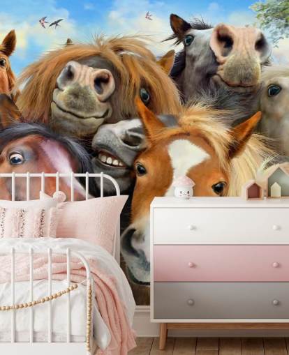 funny horses doing a selfie wallpaper funny horses doing a selfie wallpaper