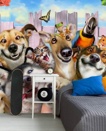 Fondo de pantalla para selfies de mascotas lindas Fondo de pantalla para selfies de mascotas lindas