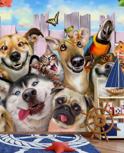 Fondo de pantalla para selfies de mascotas lindas Fondo de pantalla para selfies de mascotas lindas