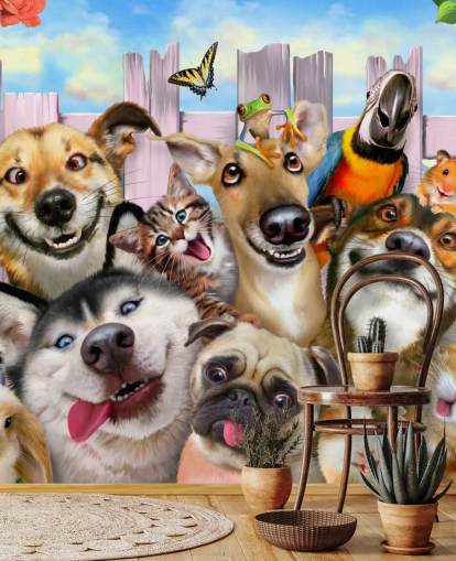 Fondo de pantalla para selfies de mascotas lindas
