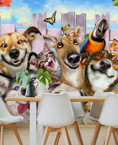 Fondo de pantalla para selfies de mascotas lindas