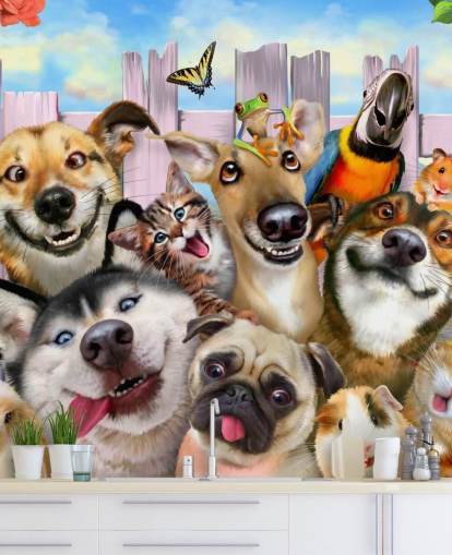 Fondo de pantalla para selfies de mascotas lindas