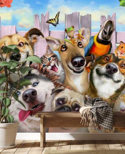 Papier peint Cute Pets Selfie
