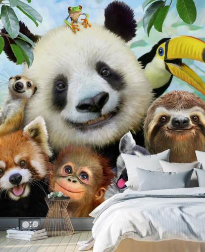 Papel de parede Zoo Animal Selfie