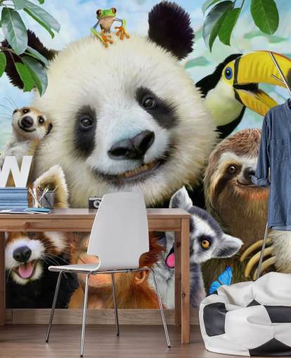 Papel de parede Zoo Animal Selfie