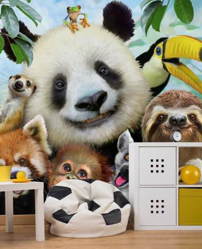 Zoo Animal Selfie Wallpaper