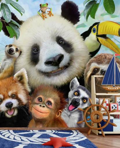 Papier peint Zoo Animal Selfie