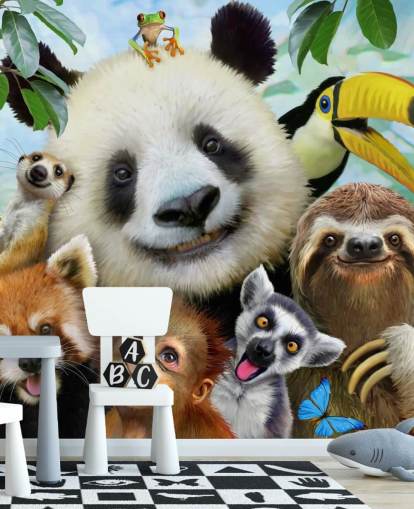 Zoo Animal Selfie Bakgrunn