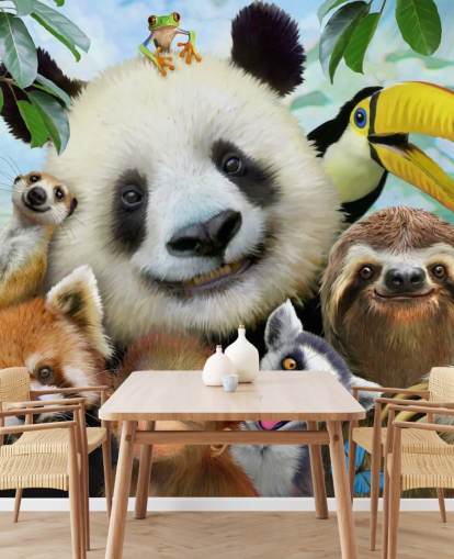 Zoo Animal Selfie Wallpaper