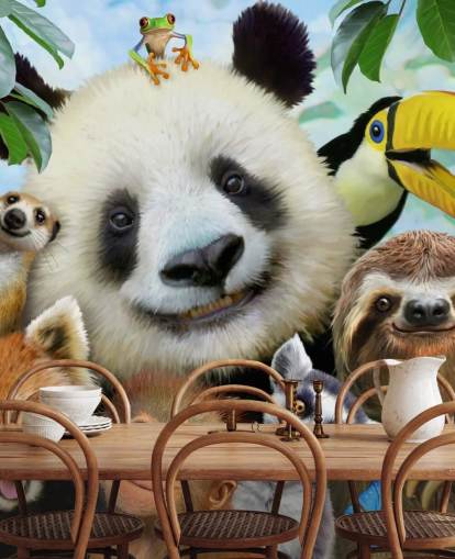 Zoo Animal Selfie Bakgrunn Zoo Animal Selfie Bakgrunn