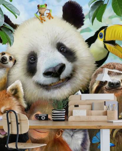 Fondo de pantalla Zoo Animal Selfie Fondo de pantalla Zoo Animal Selfie