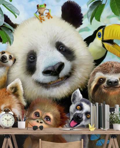 Zoo Animal Selfie Bakgrund