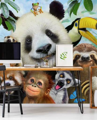 Zoo Animal Selfie Wallpaper