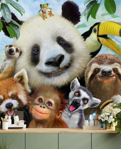 Zoo Animal Selfie Wallpaper