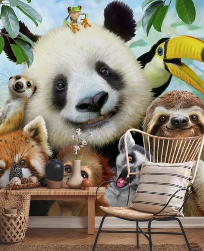 Zoo Animal Selfie Wallpaper