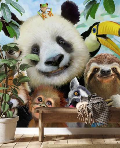 Zoo Animal Selfie Wallpaper