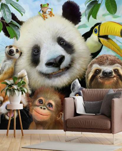 Papier peint Zoo Animal Selfie