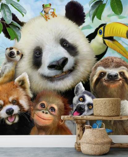 Zoo Animal Selfie Wallpaper