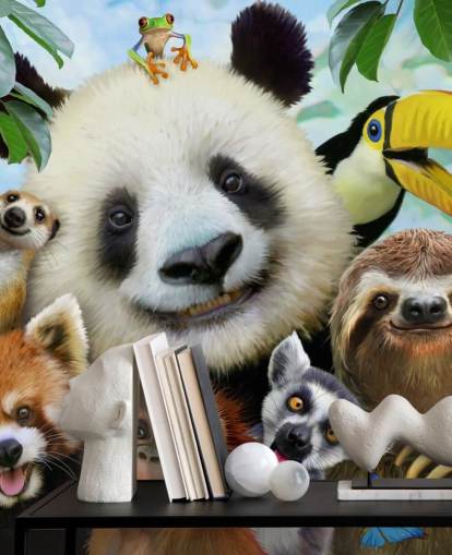 Zoo Animal Selfie Wallpaper