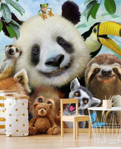 Zoo Animal Selfie Wallpaper