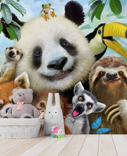 Zoo Animal Selfie Wallpaper