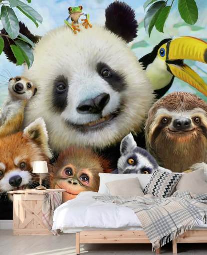 Papel de parede Zoo Animal Selfie