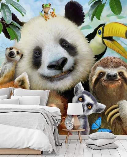 Zoo Animal Selfie Bakgrunn Zoo Animal Selfie Bakgrunn