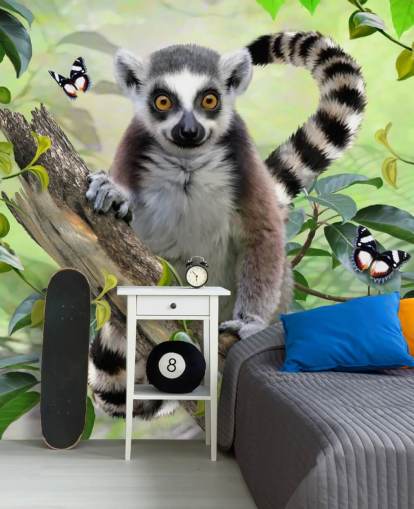 Papel de parede bonito Lemur Selfie Papel de parede bonito Lemur Selfie