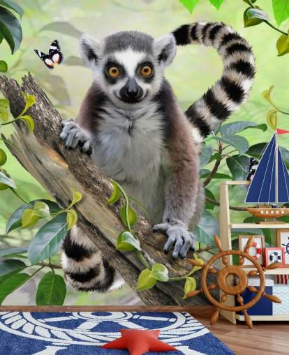 Papel de parede bonito Lemur Selfie