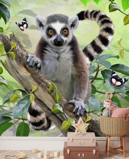 Süße Lemur Selfie Tapete