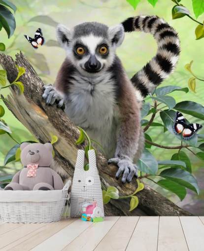 Söpö Lemur Selfie Taustakuva Söpö Lemur Selfie Taustakuva