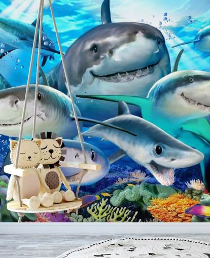 Leuke Sharks Selfie-achtergrond