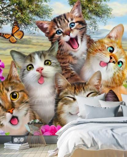 Cute and Funny Cat Selfie Wallpaper