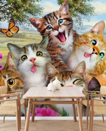 Cute and Funny Cat Selfie Wallpaper