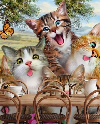 Cute and Funny Cat Selfie Wallpaper