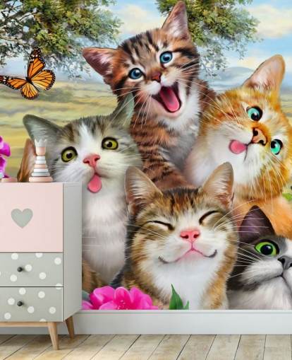 Cute and Funny Cat Selfie Wallpaper