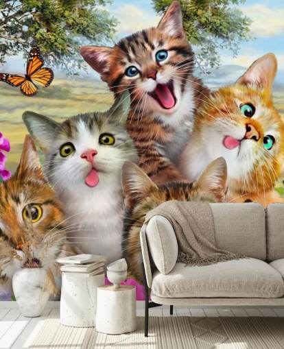 Cute and Funny Cat Selfie Wallpaper