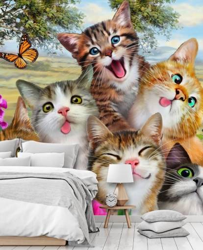 Cute and Funny Cat Selfie Wallpaper