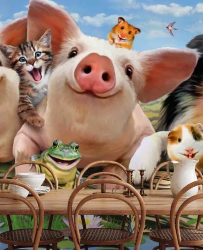 Fondo de pantalla de animales de granja