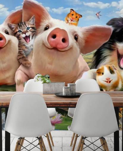 Farm Animals Selfie Wallpaper