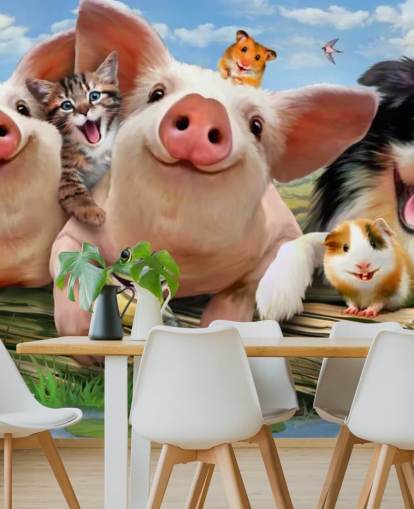 Fondo de pantalla de animales de granja