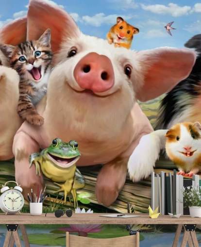 Papel de Parede Selfie de Animais