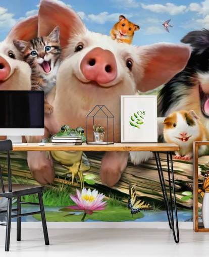 Fondo de pantalla de animales de granja