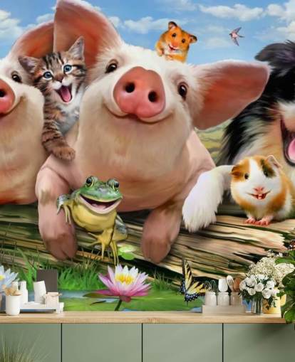 Fondo de pantalla de animales de granja