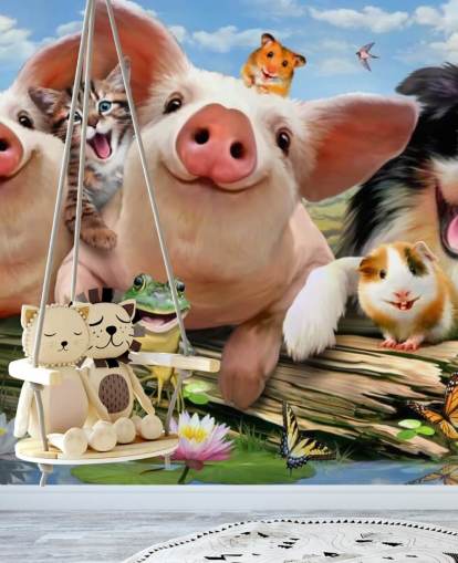 Farm Animals Selfie Wallpaper