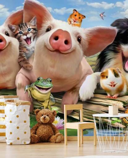 Papel de Parede Selfie de Animais